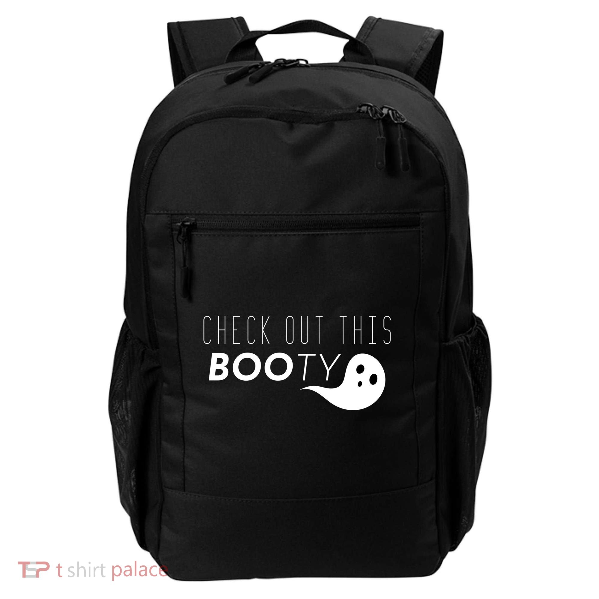 Check Out This Booty Funny Ghost Boo Halloween Gift Backpack