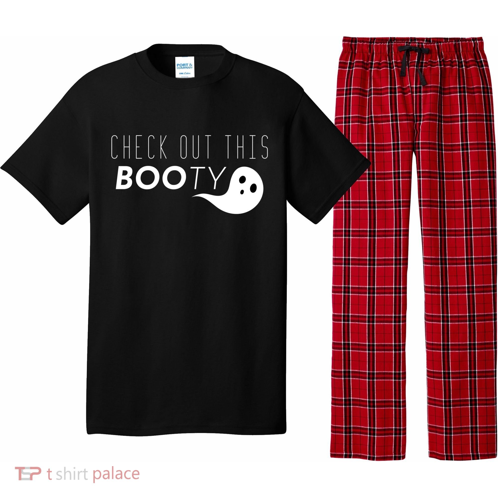 Check Out This Booty Funny Ghost Boo Halloween Gift Pajama Set
