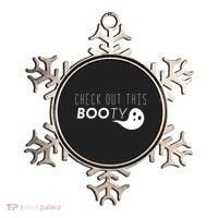 Check Out This Booty Funny Ghost Boo Halloween Gift Ornament thumb 0