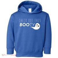 Check Out This Booty Funny Ghost Boo Halloween Gift Toddler Hoodie thumb 0