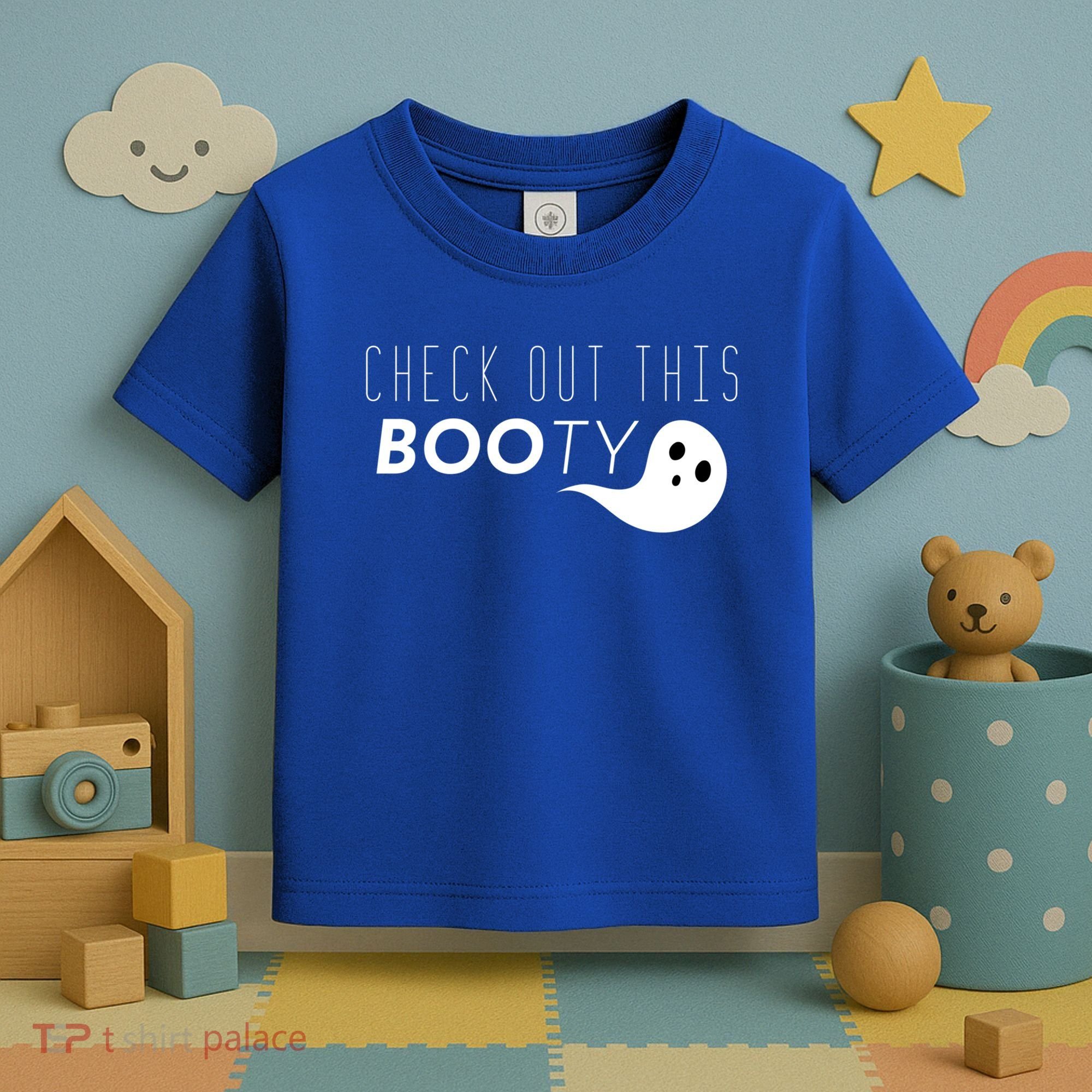 Check Out This Booty Funny Ghost Boo Halloween Gift Toddler T-Shirt