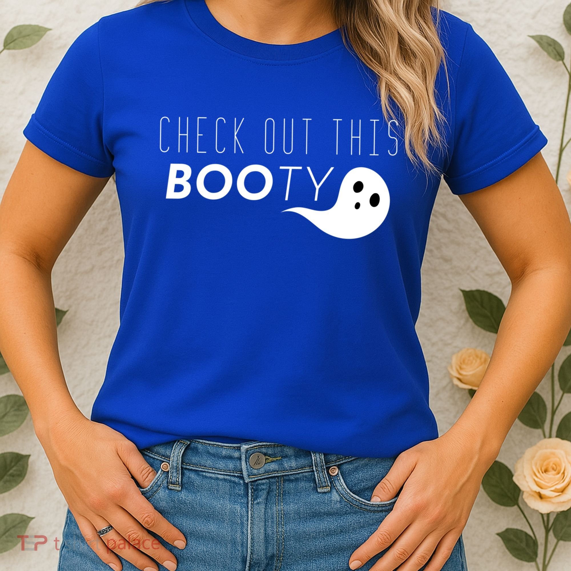 Check Out This Booty Funny Ghost Boo Halloween Gift Women's T-Shirt