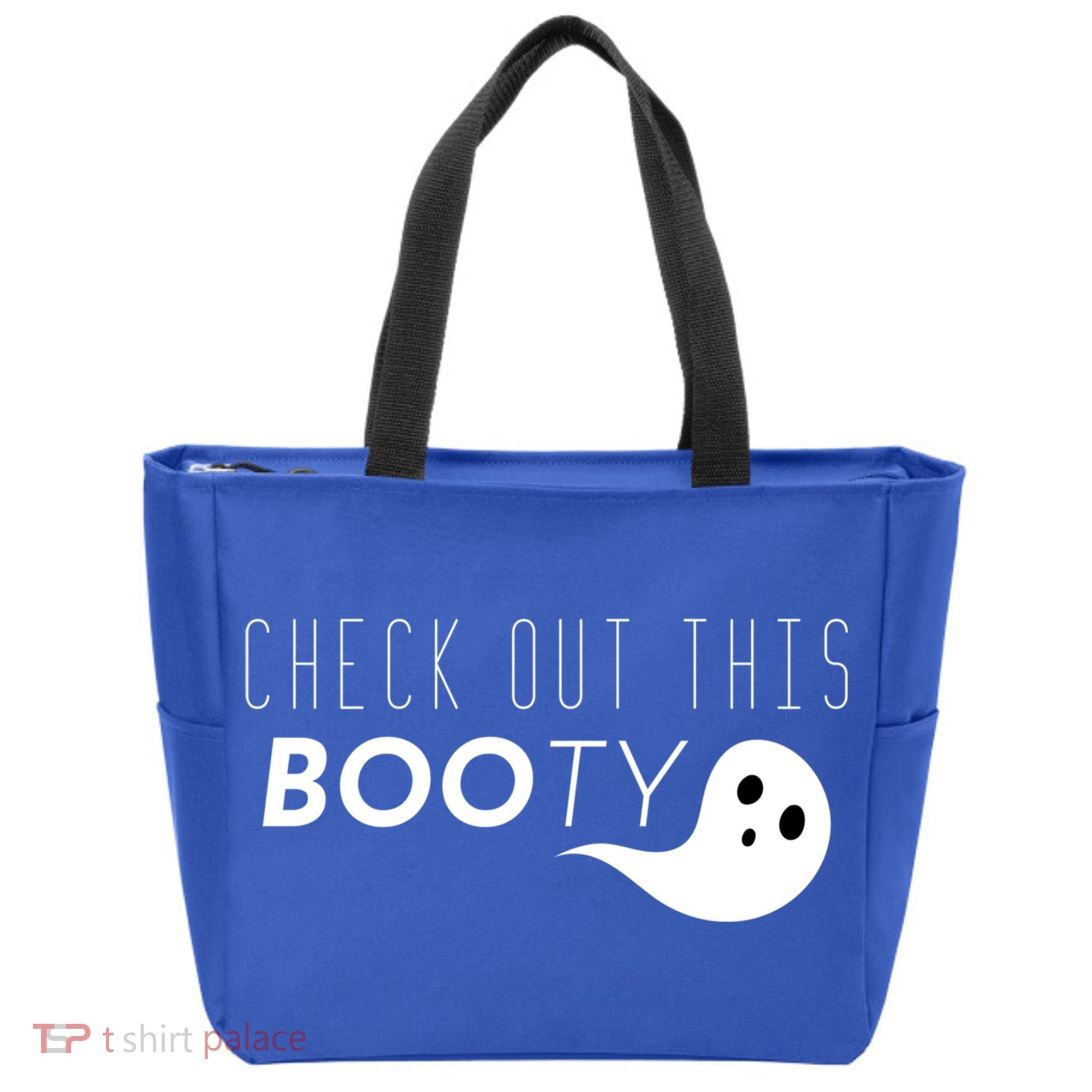Check Out This Booty Funny Ghost Boo Halloween Gift Tote Bag