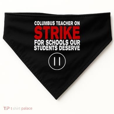 Columbus Ohio Teacher, School Teachers Strike USA-Made Doggie Bandana