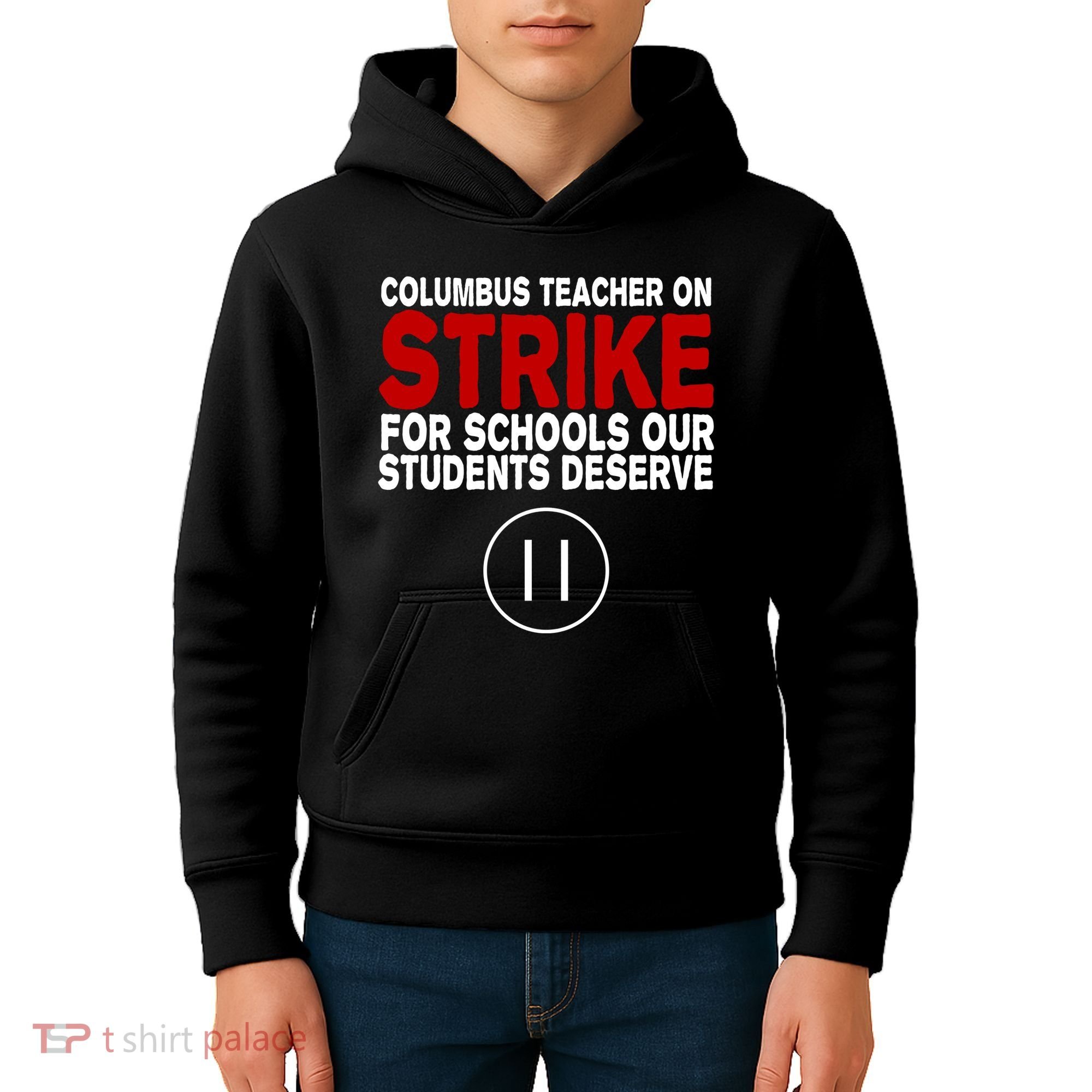 Columbus Ohio Teacher, School Teachers Strike Kids Hoodie