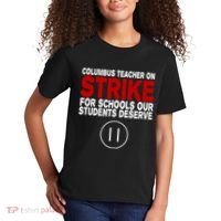 Columbus Ohio Teacher, School Teachers Strike Kids T-Shirt thumb 2