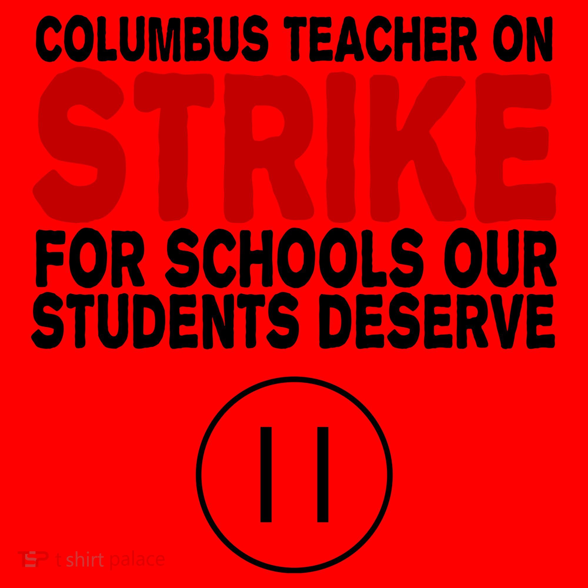 Columbus Ohio Teacher, School Teachers Strike Santa Hat