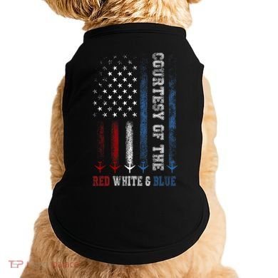 Courtesy Of The Red White And Blue Us Flag Doggie Tank