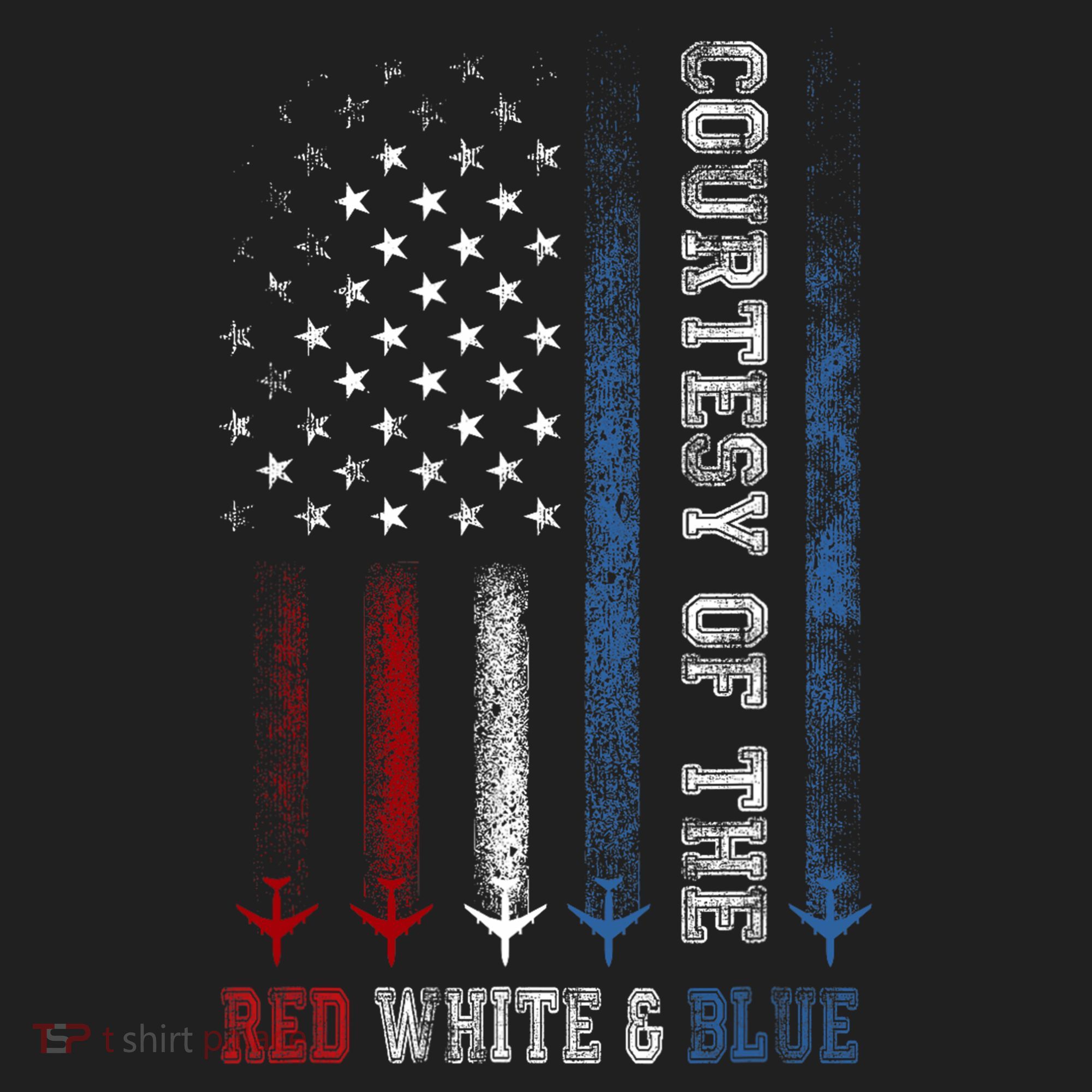 Courtesy Of The Red White And Blue Us Flag Beanie