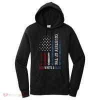 Courtesy Of The Red White And Blue Us Flag Women's Hoodie thumb 0