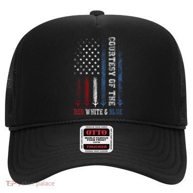 Courtesy Of The Red White And Blue Us Flag Hat