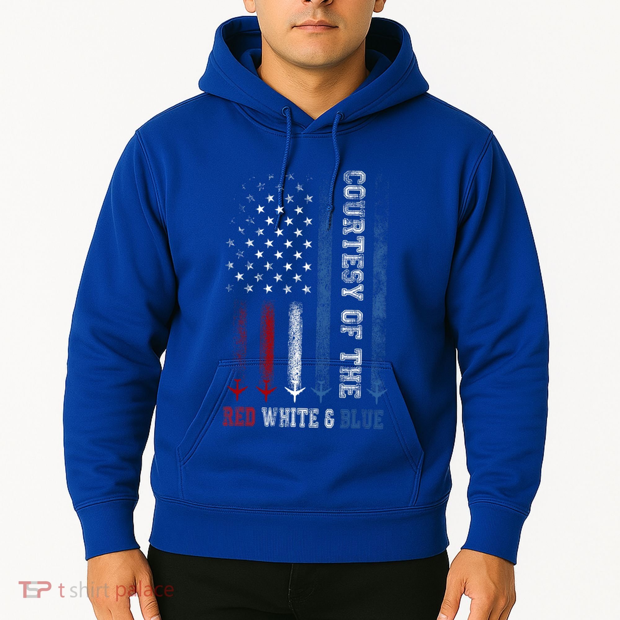 Courtesy Of The Red White And Blue Us Flag Hoodie
