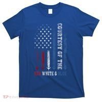 Courtesy Of The Red White And Blue Us Flag T-Shirt thumb 0
