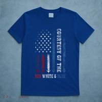 Courtesy Of The Red White And Blue Us Flag T-Shirt thumb 5