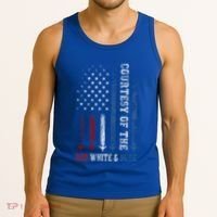 Courtesy Of The Red White And Blue Us Flag Tank Top thumb 3