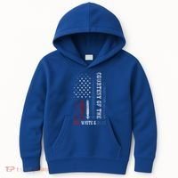 Courtesy Of The Red White And Blue Us Flag Kids Hoodie thumb 0