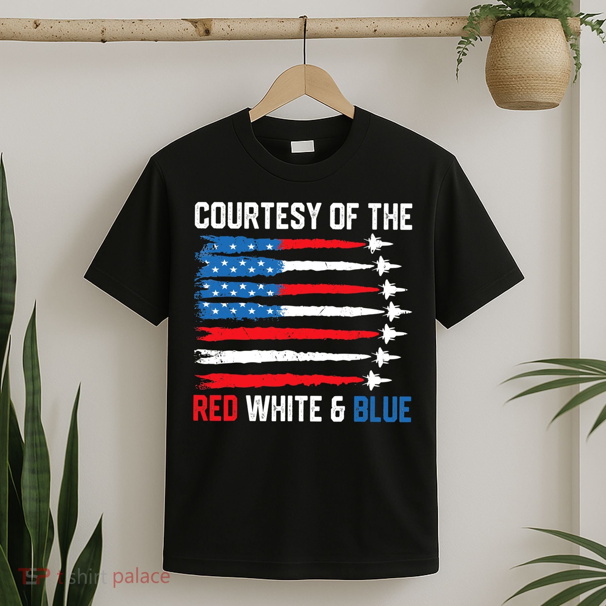 Courtesy Of The Red White And Blue 4th Of July T-Shirt
