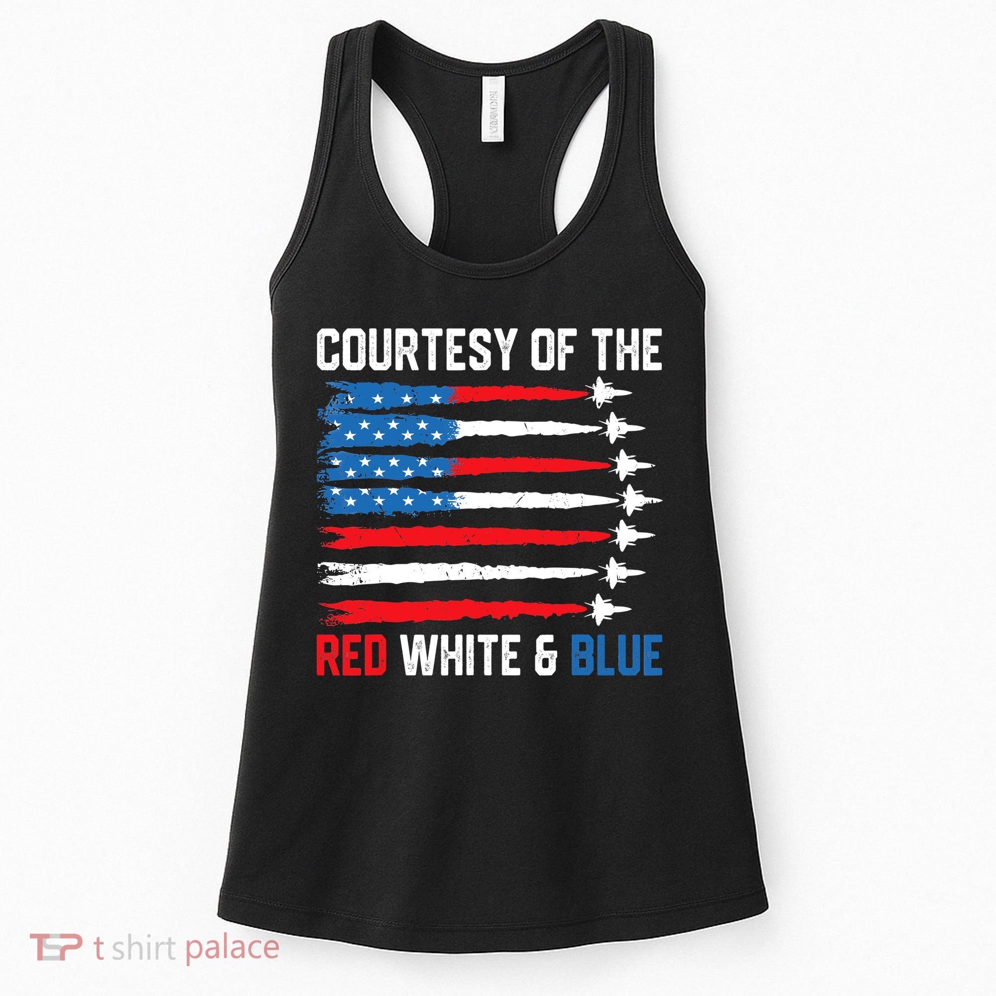 Courtesy Of The Red White And Blue 4th Of July Women's Tank Top