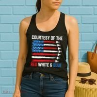 Courtesy Of The Red White And Blue 4th Of July Women's Tank Top thumb 2