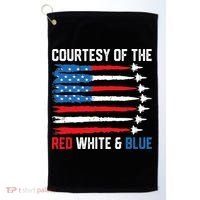 Courtesy Of The Red White And Blue 4th Of July Golf Towel thumb 0