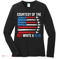 Courtesy Of The Red White And Blue 4th Of July Women's Long Sleeve Shirt thumb 0