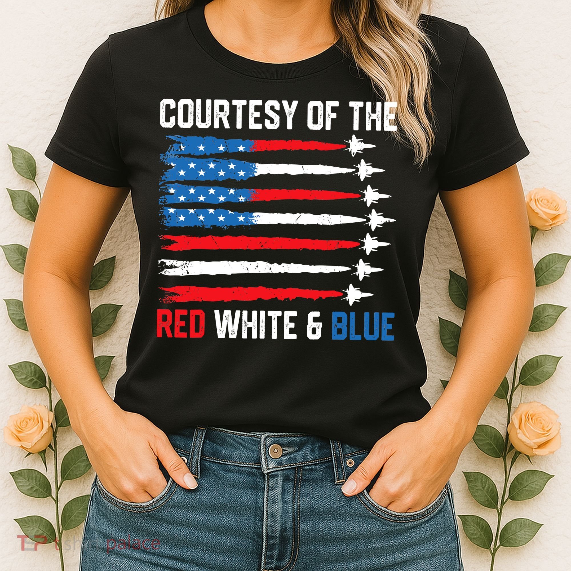 Courtesy Of The Red White And Blue 4th Of July Women's T-Shirt
