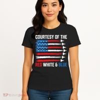 Courtesy Of The Red White And Blue 4th Of July Women's T-Shirt thumb 4