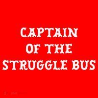Captain Of The Struggle Bus Funny Sarcastic Family  Santa Hat thumb 1