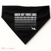 Check Out Those Lines Lawn Mower Lawnmower Funny USA-Made Doggie Bandana thumb 0