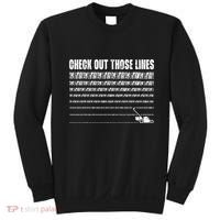 Check Out Those Lines Lawn Mower Lawnmower Funny Sweatshirt thumb 0