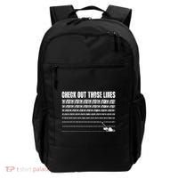Check Out Those Lines Lawn Mower Lawnmower Funny Backpack thumb 0