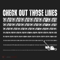 Check Out Those Lines Lawn Mower Lawnmower Funny Beanie thumb 2