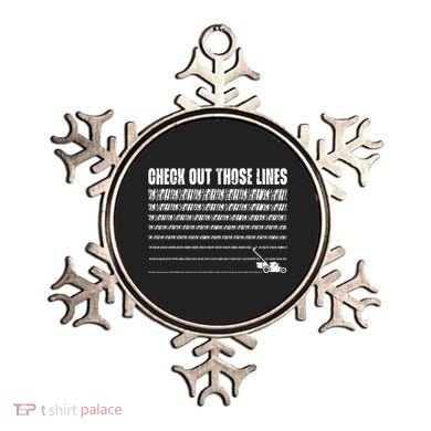 Check Out Those Lines Lawn Mower Lawnmower Funny Ornament