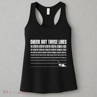 Check Out Those Lines Lawn Mower Lawnmower Funny Women's Tank Top thumb 3