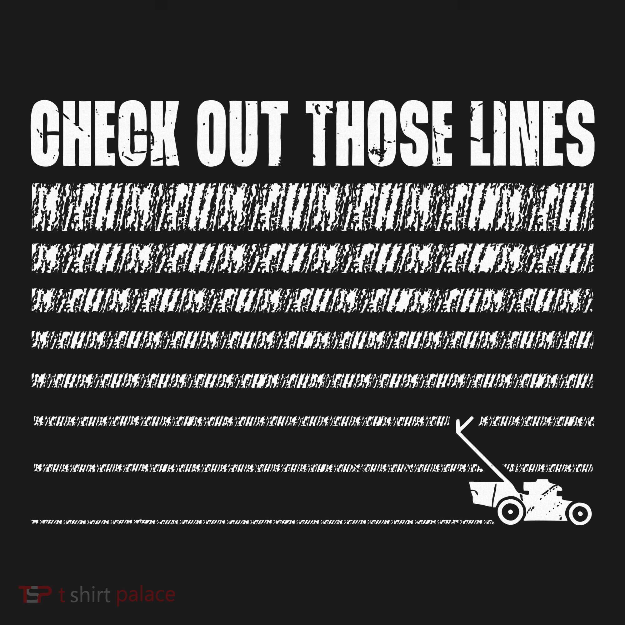 Check Out Those Lines Lawn Mower Lawnmower Funny Baby Bodysuit