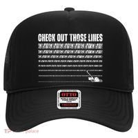Check Out Those Lines Lawn Mower Lawnmower Funny Hat thumb 0
