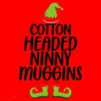 Cotton Headed Ninny Muggins Santa Hat thumb 1