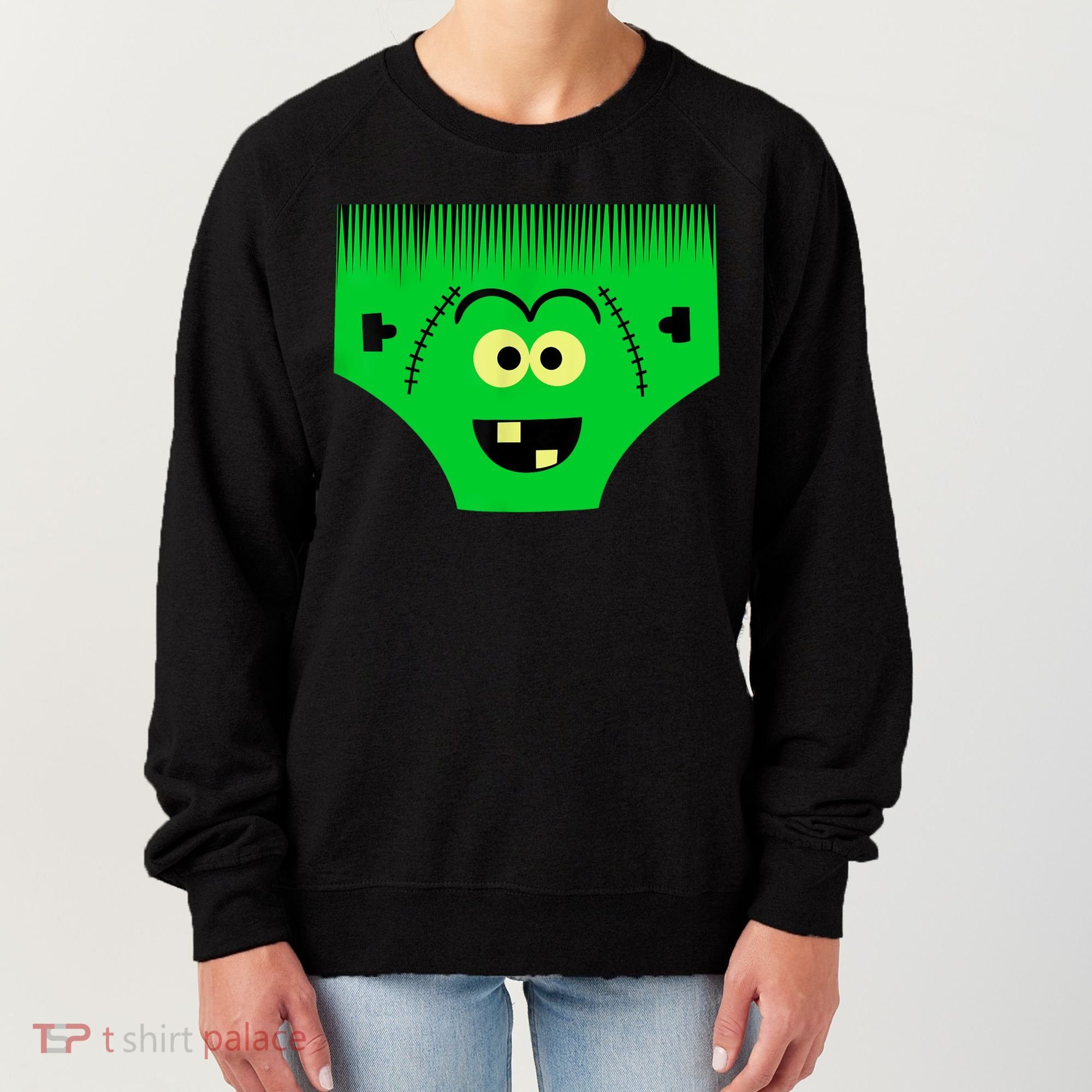 Creepy Of Underwear Face Halloween Costume Women's Sweatshirt