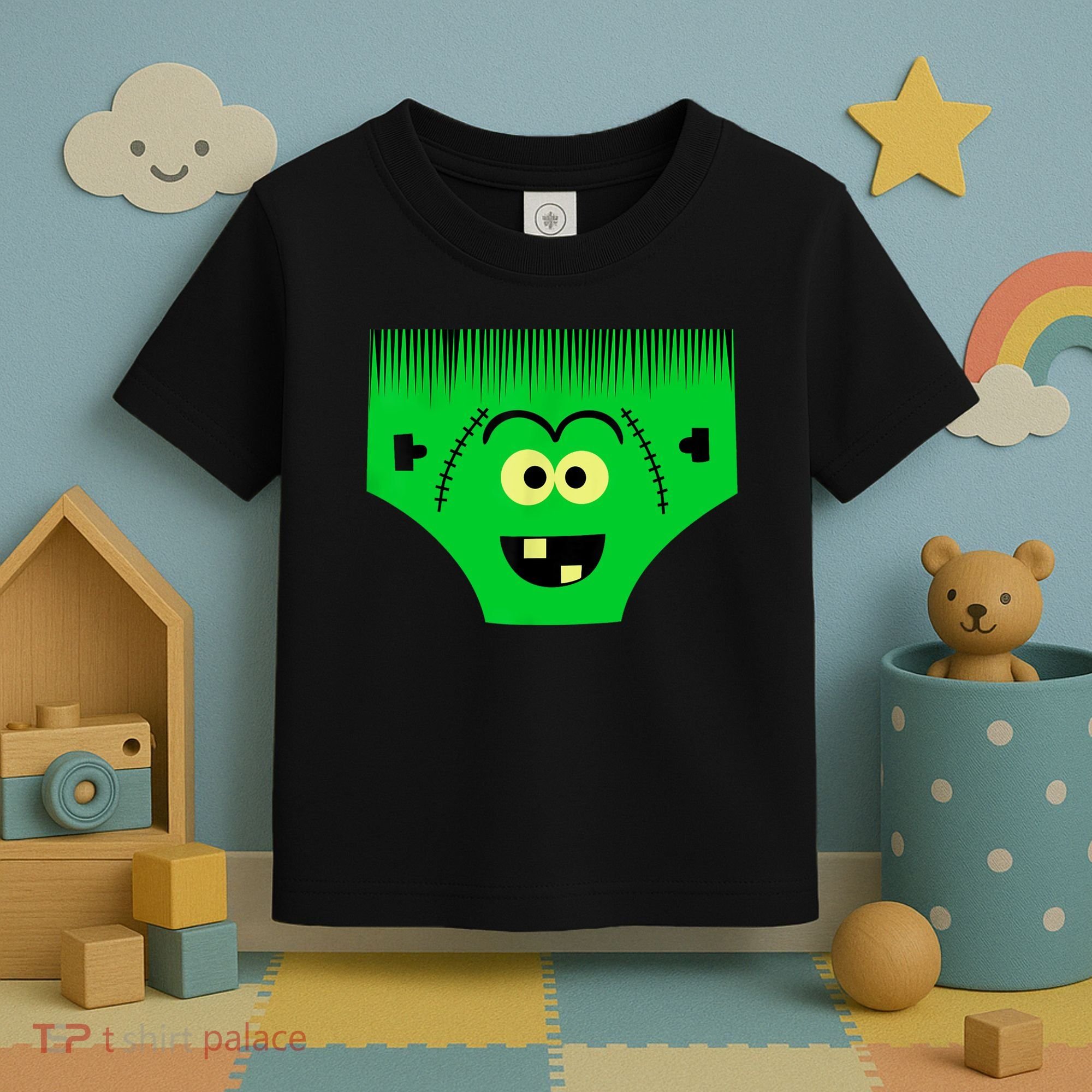Creepy Of Underwear Face Halloween Costume Toddler T-Shirt