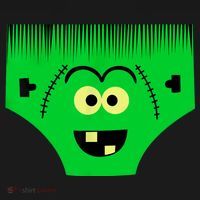 Creepy Of Underwear Face Halloween Costume Kids Sweatshirt thumb 2