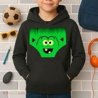Creepy Of Underwear Face Halloween Costume Kids Hoodie thumb 2