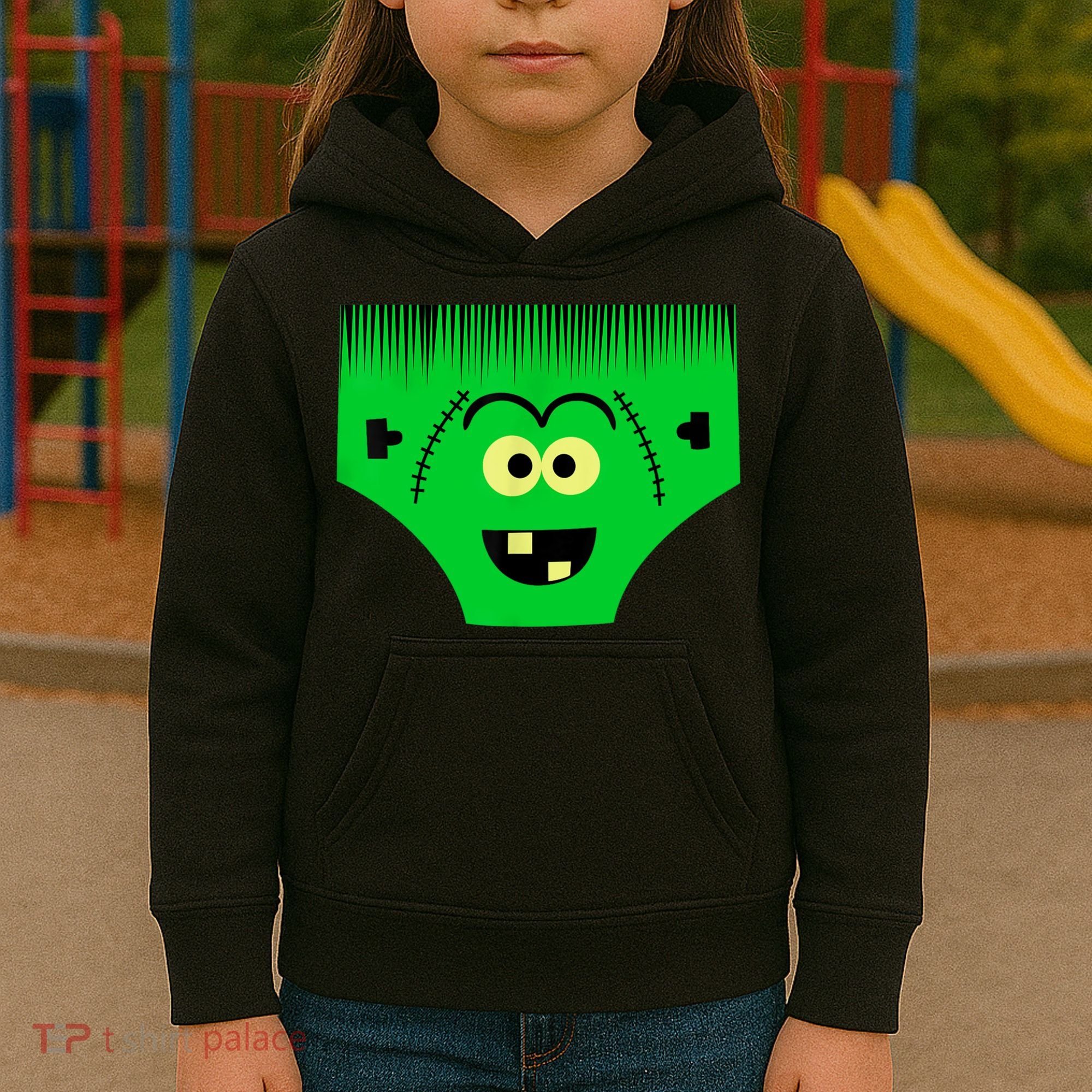 Creepy Of Underwear Face Halloween Costume Kids Hoodie