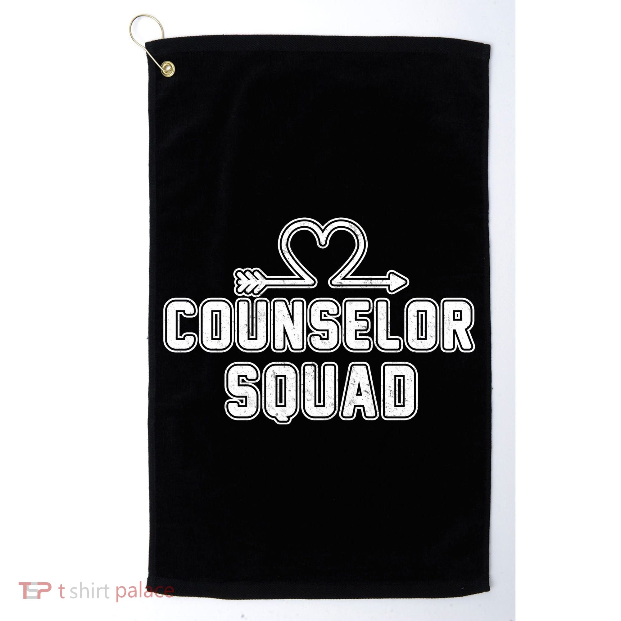 Counselor Squad Heart Golf Towel