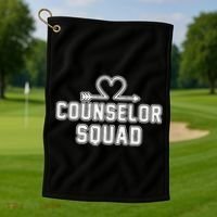 Counselor Squad Heart Golf Towel thumb 1