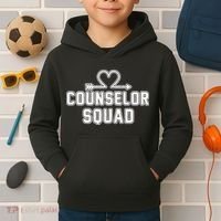 Counselor Squad Heart Kids Hoodie thumb 2