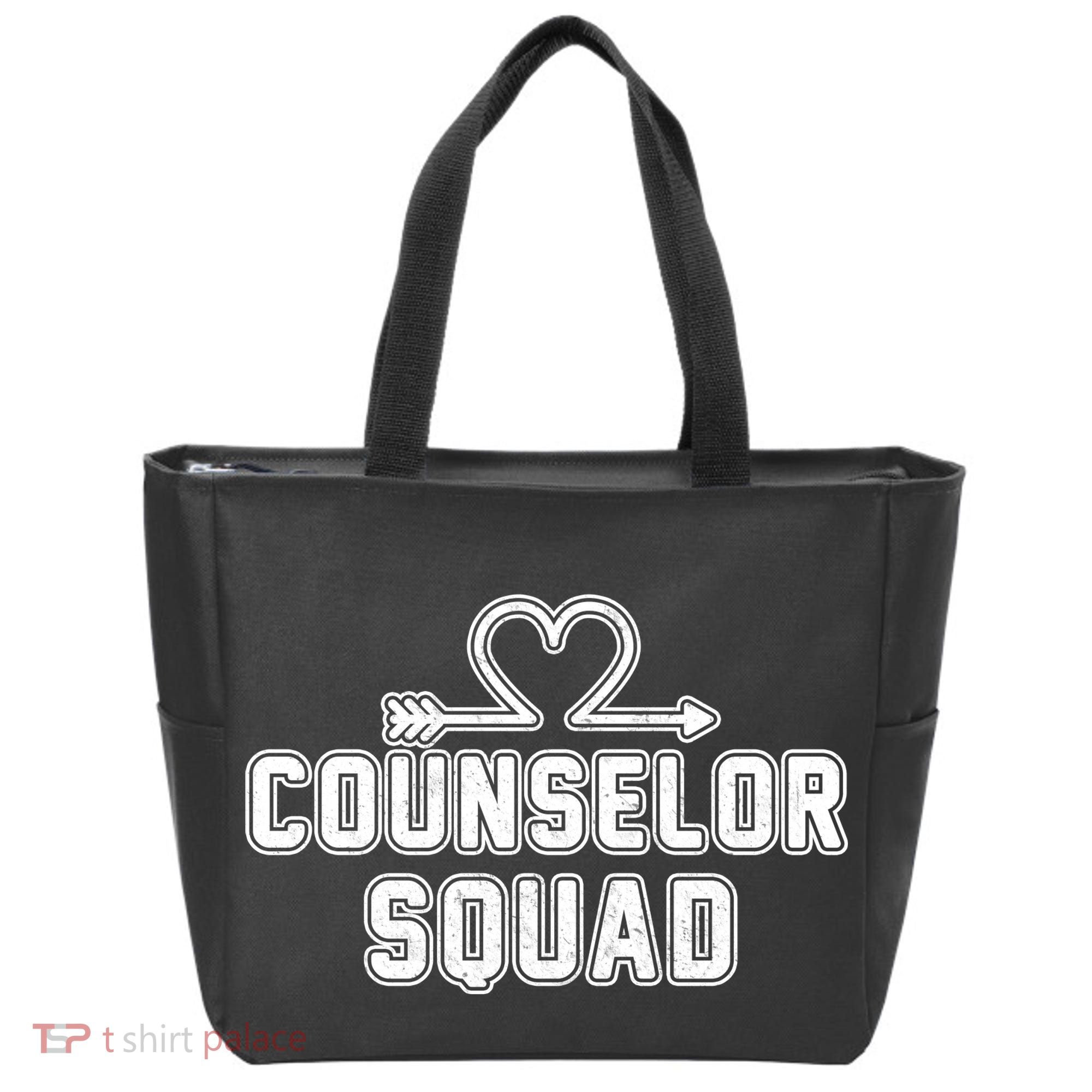 Counselor Squad Heart Tote Bag