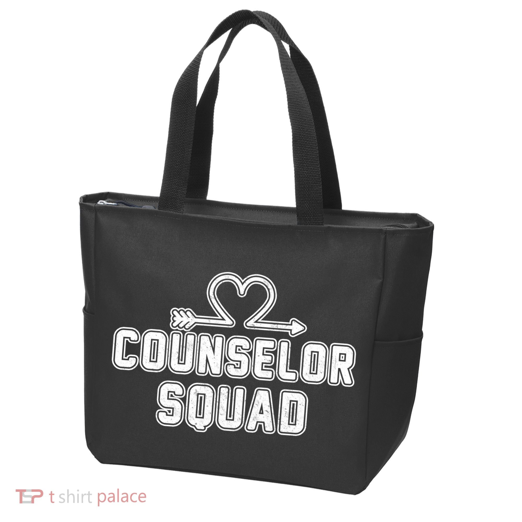 Counselor Squad Heart Tote Bag