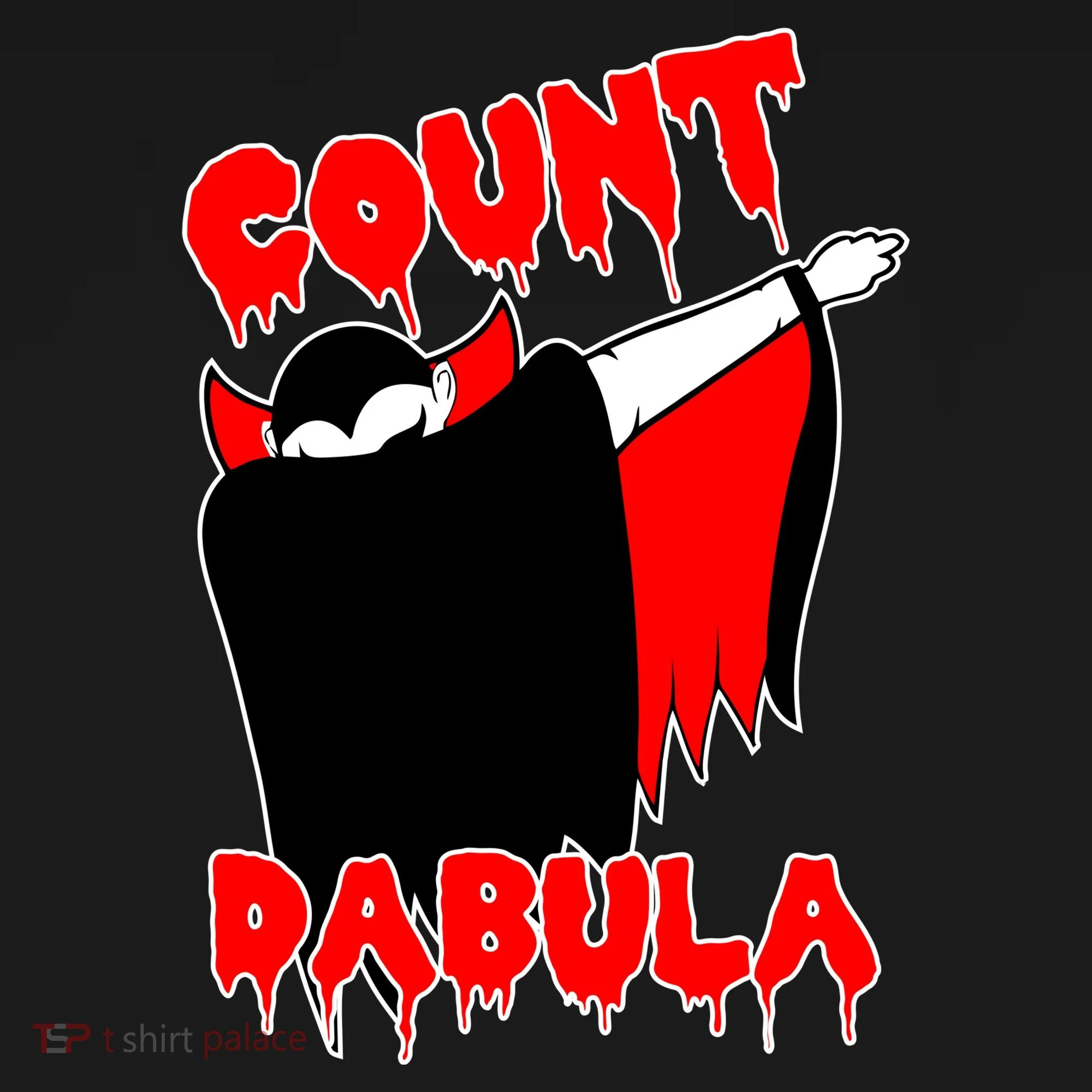 Count Dabula Bloody Vampire Halloween Doggie Tank