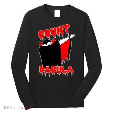 Count Dabula Bloody Vampire Halloween Long Sleeve Shirt