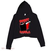 Count Dabula Bloody Vampire Halloween Crop Fleece Hoodie thumb 0